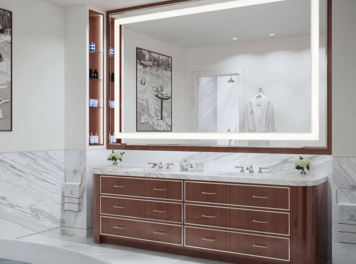 Elegant dressing rooms